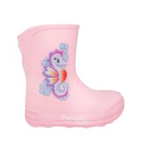 Bota Infantil Feminina Pampili Happy Glee Galocha Rosa 7080