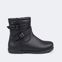 Bota Infantil Feminina Rubi Tal Filha Tal Mãe Fivelas Preta 141.086