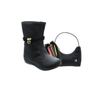 Bota Infantil Feminina Tam 20 ao 34 - Modelo Menina Boiadeira + Bolsinha de Mão