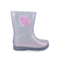 Bota Infantil Feminina World Colors Galocha Prata - 263002