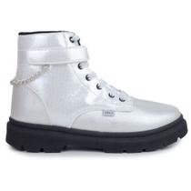Bota Infantil Feminino Klin London Prata - 3660