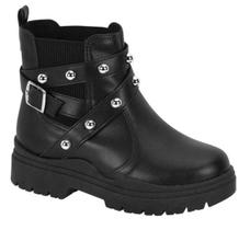 Bota infantil feminino molekinha cano curto