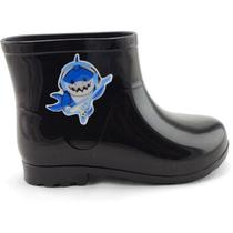 Bota Infantil Galocha Charmosinha Menino Tubarão Baby Shark Confortável
