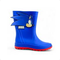 Bota Infantil Galocha Grendene Sonic Fast Azul