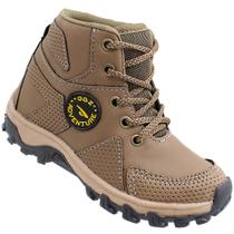 Bota Infantil Gibizinho Adventure Masculina Whisky Coturno Bota Infantil Gibizinho Adventure Masculina Whisky Coturno