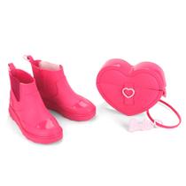 Bota Infantil Grendene Barbie Heart Bag Rosa 23074