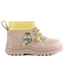 Bota Infantil Grendene Kids Patrulha Canina 23084 Bege Verde