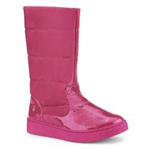 Bota Infantil Impermeável Bibi Urban Boots Rosa Verniz