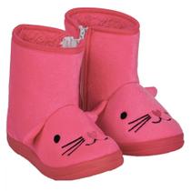 Bota Infantil / Juvenil Gato Rosa Pantufa 27/28 Botinha - Stuf