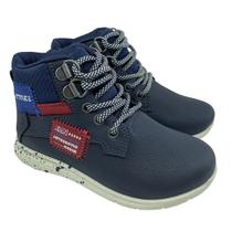 Bota Infantil Klin Outfit Menino - Marinho e Vermelho