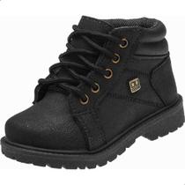 Bota Infantil Masculina Coturno Menino Masculino Botinha Preta Confort Baby Country 14.100-002 - Club Happy