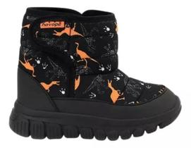 Bota Infantil Masculina Novopé Dinossauro Preta - 9900