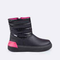 Bota Infantil Matelassê Comfy Pampili Cano Curto Estilosa Bota Infantil Matelassê Comfy Pampili Cano Curto Estilosa