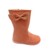 Bota Infantil Menina Cano Alto Laço Brilho LiaMalia