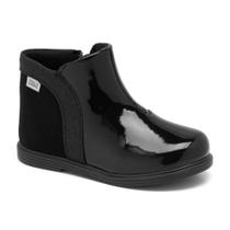 Bota Infantil Menina Cano Baixo Klin Miss Mini Preta Bota Infantil Menina Cano Baixo Klin Miss Mini Preta