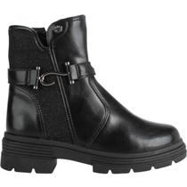 Bota Infantil Menina Casual Dia a Dia Passeio Escola Inverno Cano Baixo Conforto Pink Cats V6082
