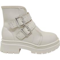 Bota Infantil Menina Coturno Casual Dia a Dia Passeio Escola com Fivelas Tratorado Conforto Molekinha 2182.114