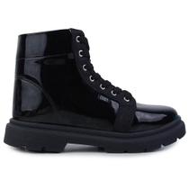 Bota Infantil Menina Klin CB London Preto Verniz - 3660 Bota Infantil Menina Klin CB London Preto Verniz - 3660