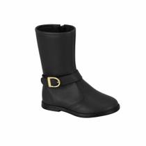 Bota Infantil Menina Molekinha Napa Berlim- Preto