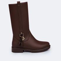 Bota Infantil Menina Pampili Safira Cano Alto Marrom Bota Infantil Menina Pampili Safira Cano Alto Marrom