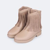 Bota Infantil Menina Pampili Safira Cano Médio Com Franjas Bota Infantil Menina Pampili Safira Cano Médio Com Franjas