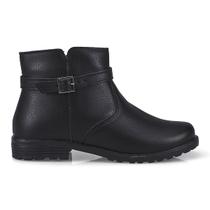 Bota Infantil Menina Pequito Cano Curto Flat Fivela Ziper Confortável Solado Antiderrapante Casual Bota Infantil Menina Pequito Cano Curto Flat Fivela Ziper Confortável Solado Antiderrapante Casual