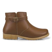 Bota Infantil Menina Pequito Cano Curto Flat Fivela Ziper Confortável Solado Antiderrapante Casual Bota Infantil Menina Pequito Cano Curto Flat Fivela Ziper Confortável Solado Antiderrapante Casual