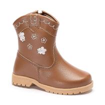 Bota Infantil Menina Pequito Texana Western Bordado Flores Salto Baixo Tratorado Confortável Leve Macia Antiderrapante Zíper Country Elegante Casual Bota Infantil Menina Pequito Texana Western Bordado Flores Salto Baixo Tratorado Confortável Leve Macia Antiderrapante Zíper Country Elegante Casual