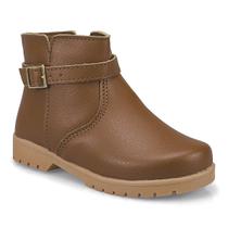 Bota Infantil Menina Pequito Tratorada Cano Curto Fivela Ziper Delicada Confortável Estilosa Bota Infantil Menina Pequito Tratorada Cano Curto Fivela Ziper Delicada Confortável Estilosa