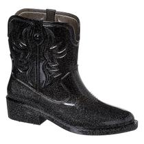 Bota infantil meninas bota texana emborrachada estilosa leve e confortável , estilo country , ideal para passeios , e brincadeiras ao ar livre