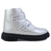 Bota Infantil Meninas CB Klin London Prata - 3660 Bota Infantil Meninas CB Klin London Prata - 3660