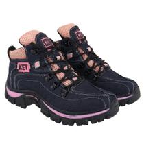 Bota Infantil Meninas Coturno Tenis Adventure Jeans/rosa Ketter Boots