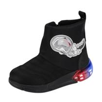 Bota Infantil Menino Luz LED Dino Estilosa Space Bibi Bota Infantil Menino Luz LED Dino Estilosa Space Bibi
