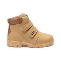 Bota Infantil Menino Pequito Cano Alto Fecho Duplo Calce Fácil Confortável Antiderrapante Tratorada Casual Escolar Versátil
