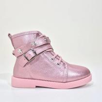 Bota Infantil Metalizada Molekinha Menina Bebê 2184.103.27263