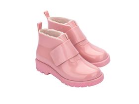 Bota Infantil Mini Melissa Chelsea Boot Com Pelinhos Feminino Bota Infantil Mini Melissa Chelsea Boot Com Pelinhos Feminino