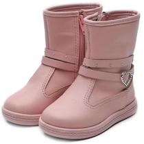 Bota Infantil Molekinha Coração Menina - Rosa