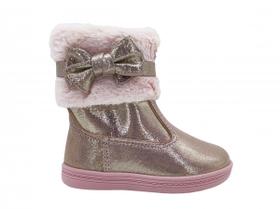 Bota Infantil Molekinha Menina com Glitter e Pelo 2127.216