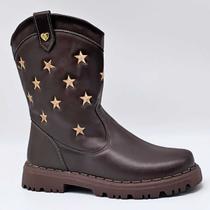 Bota Infantil Nilqi Meninas Cano Alto Estrelas 165010