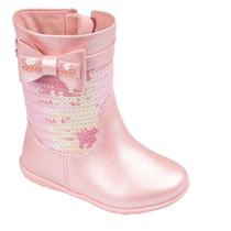 Bota infantil pampili jujuba rosa glace 367150 Bota infantil pampili jujuba rosa glace 367150