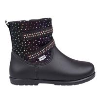 Bota Infantil Pampili Rubi Poá Glitter Strass 141.080