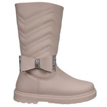 Bota Infantil Pé Com Pé Menina Cano Médio Conforto 30101