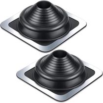 Bota intermitente de tubo de telhado Yaocom EPDM Alumínio 28x28cm 2 unidades