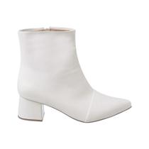 Bota Inverno Cano Curto Salto Médio Grosso Bico Fino Moda