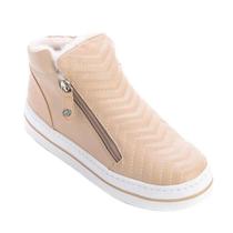Bota Italianinho New Mestico Feminina - Creme