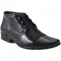 Bota Jota Pe Cano Curto Social Air Boot Winne Pelica De Cadarço Super Confortável 60950 (62129)