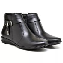 Bota kauany feminino soft cano curto couro