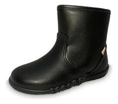 Bota Kidy Feminina Infantil Cano Curto Conforto Preto