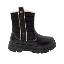 Bota Kidy Menina Preto Ref:363.0002 Bota Kidy Menina Preto Ref:363.0002