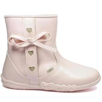 Bota Kidy Soft Cano Baixo Infantil Nude Bege